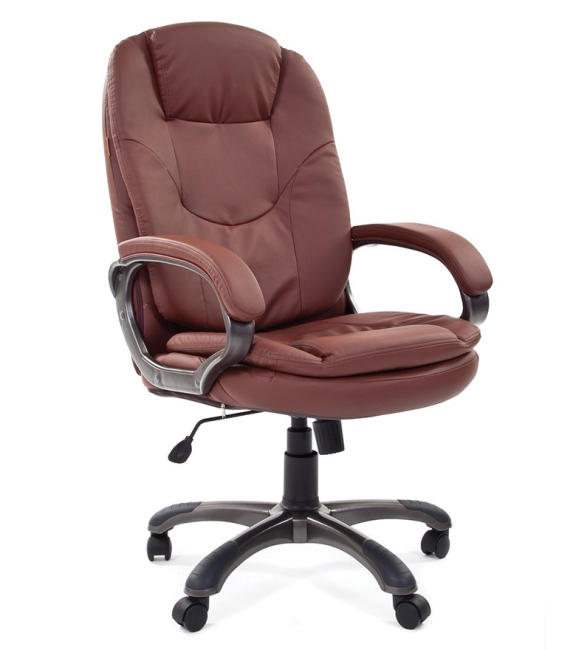 Кресло CHAIRMAN 668 коричневое пластик серый