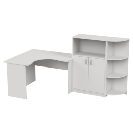Комплект офисной мебели КП-10 цвет Белый