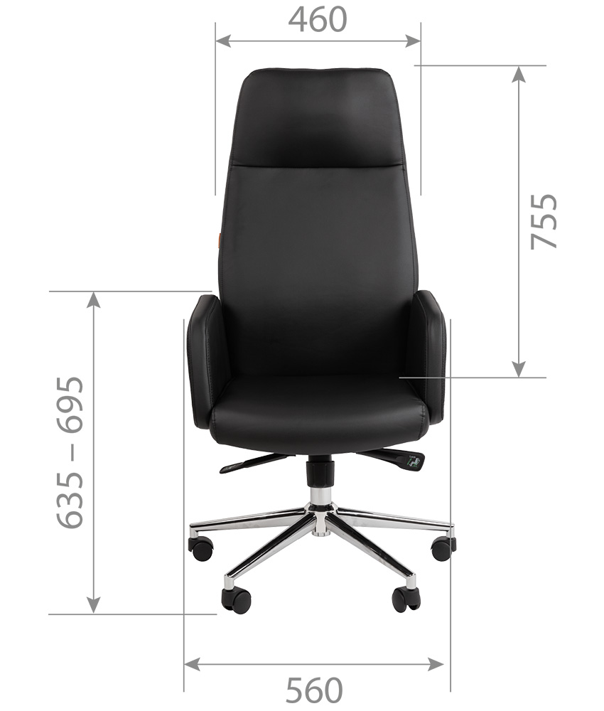 Офисное кресло CHAIRMAN 929 экокожа светло-серый