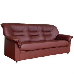 Офисный диван трехместный V-100 коричневый 190/87/82