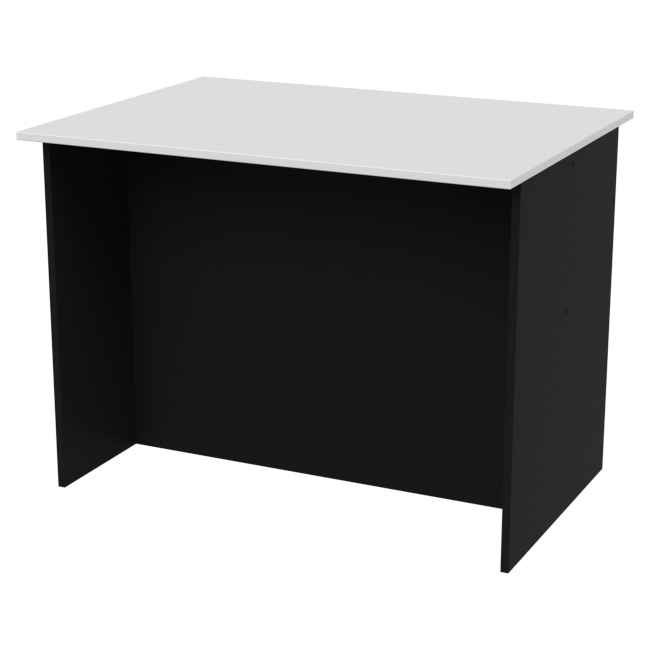 Переговорный стол СТСЦ-2 цвет Черный+Белый 100/73/75,4 см