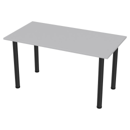Стол на металлокаркасе СХ-48 цвет Серый опора черная 140/73/74 см