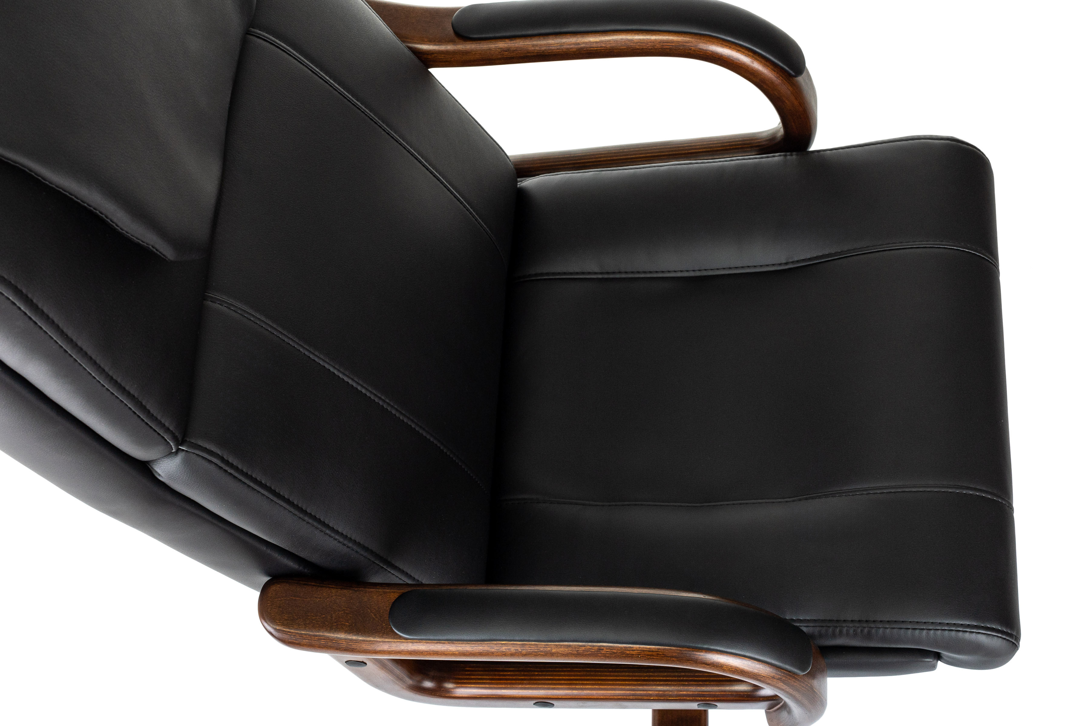 Кресло руководителя Бюрократ T-9933WALNUT/ECO-B