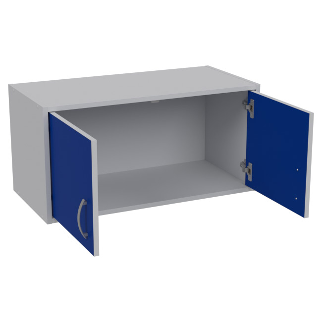 Антресоль АН-01 цвет Серый+Синий 77/37/38 см