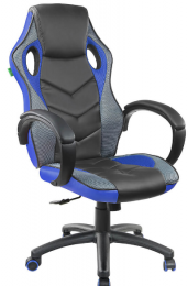 Игровое кресло RIVA 9381H Черный/Синий