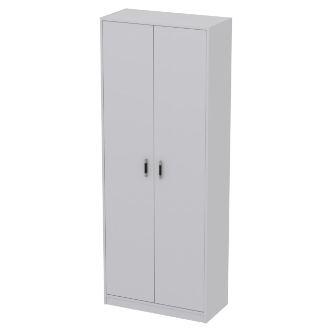 Офисный шкаф для одежды ШО-52+С-28МВ цвет Серый 77/37/200 см