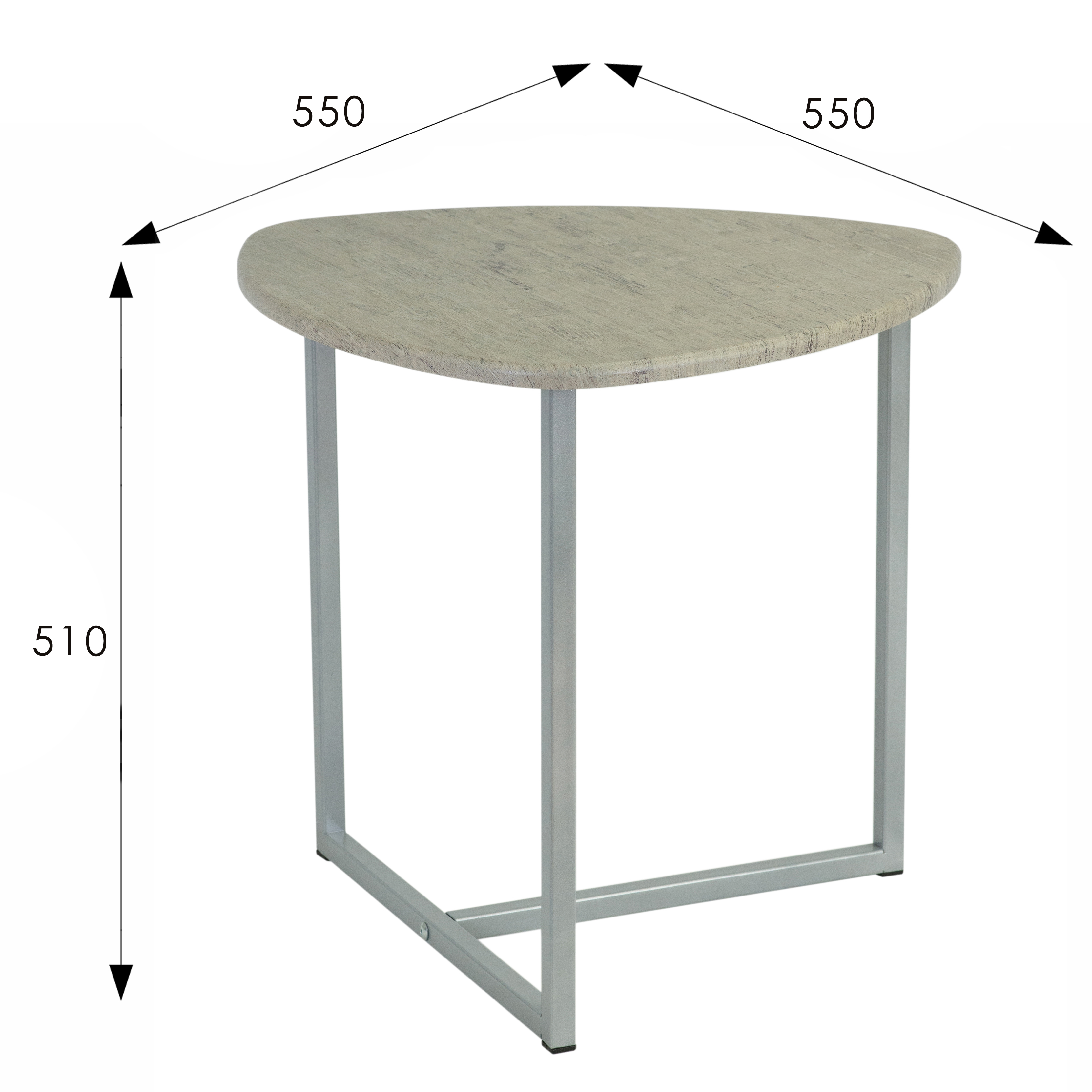 Стол журнальный BeautyStyle 11  серый шпат/металл