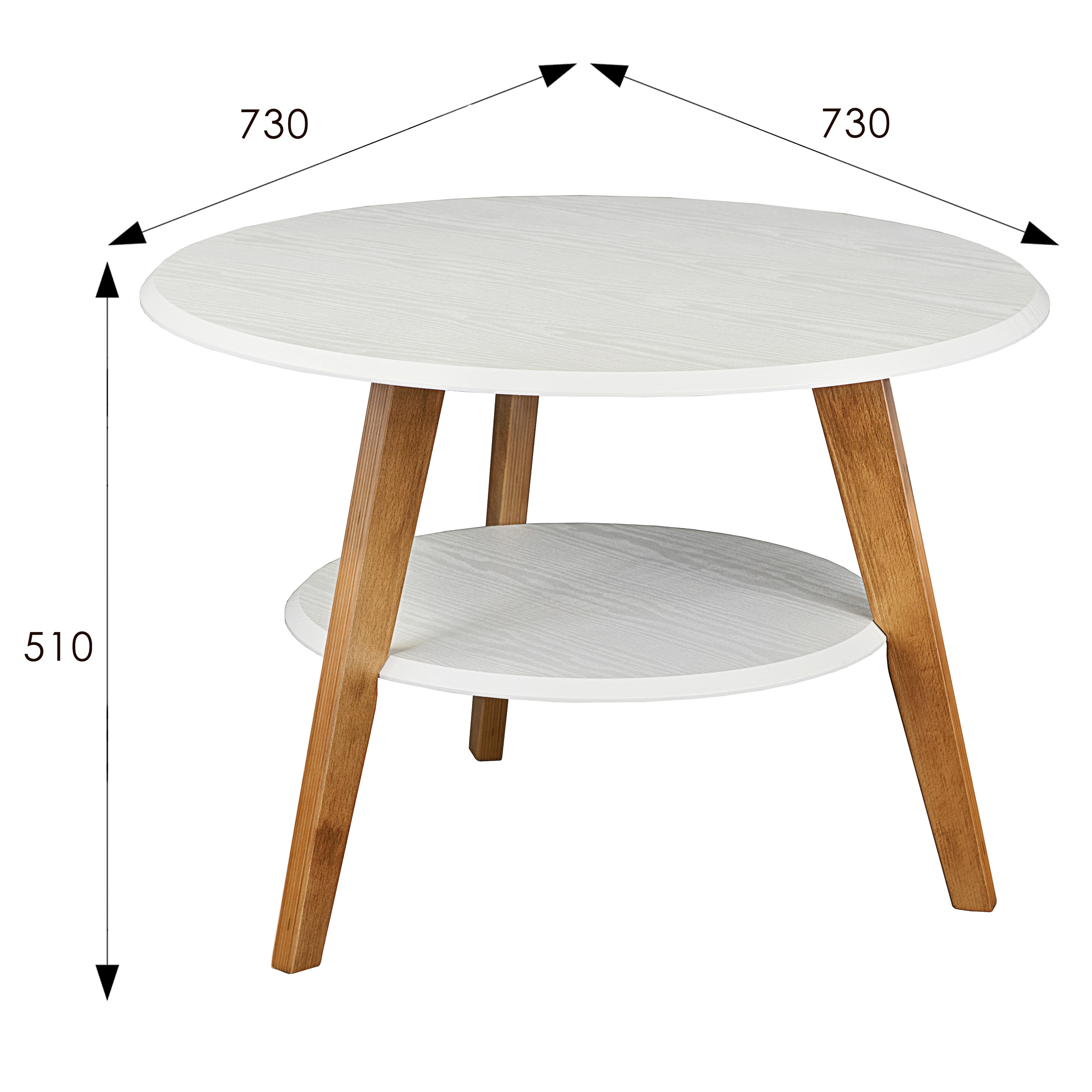 Стол журнальный BeautyStyle 17 белый/бук