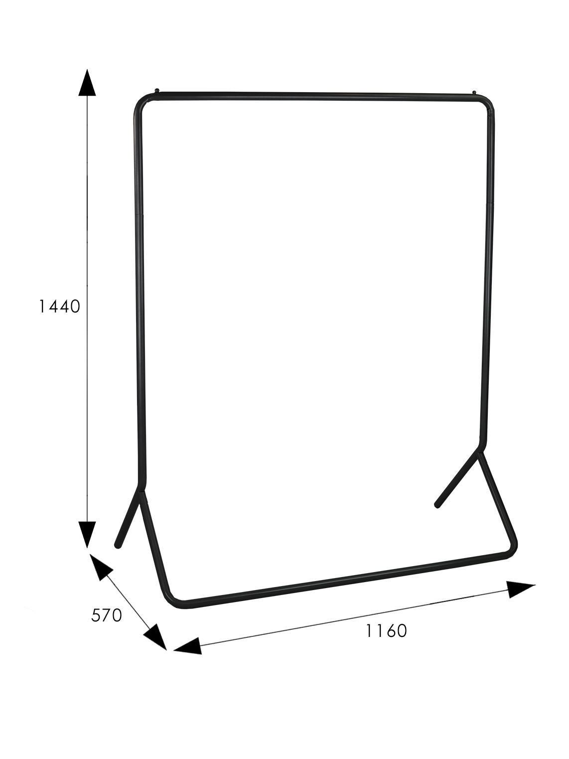 Вешалка напольная Пико 33 черный