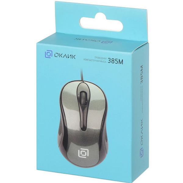Мышь Oklick 385M USB черный/серый