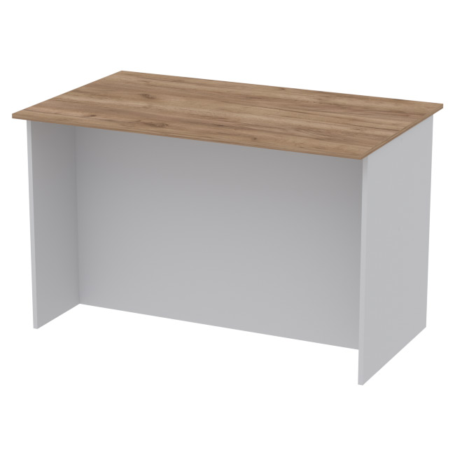 Офисный стол СТСЦ-4 цвет Серый + Дуб Крафт 120/73/75,4 см