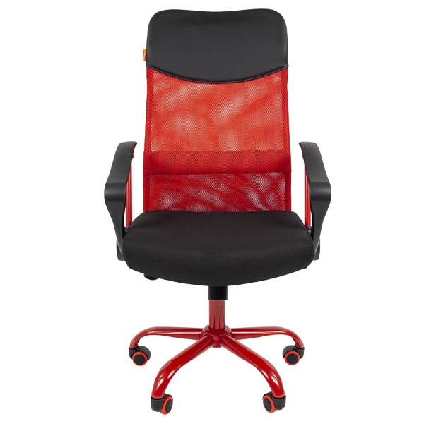 Офисное кресло премиум CHAIRMAN 610 CMET Красный