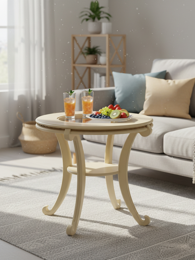 Стол журнальный Глория С дуб шампань Л