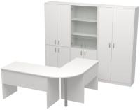 Комплекты офисной мебели белый цвет