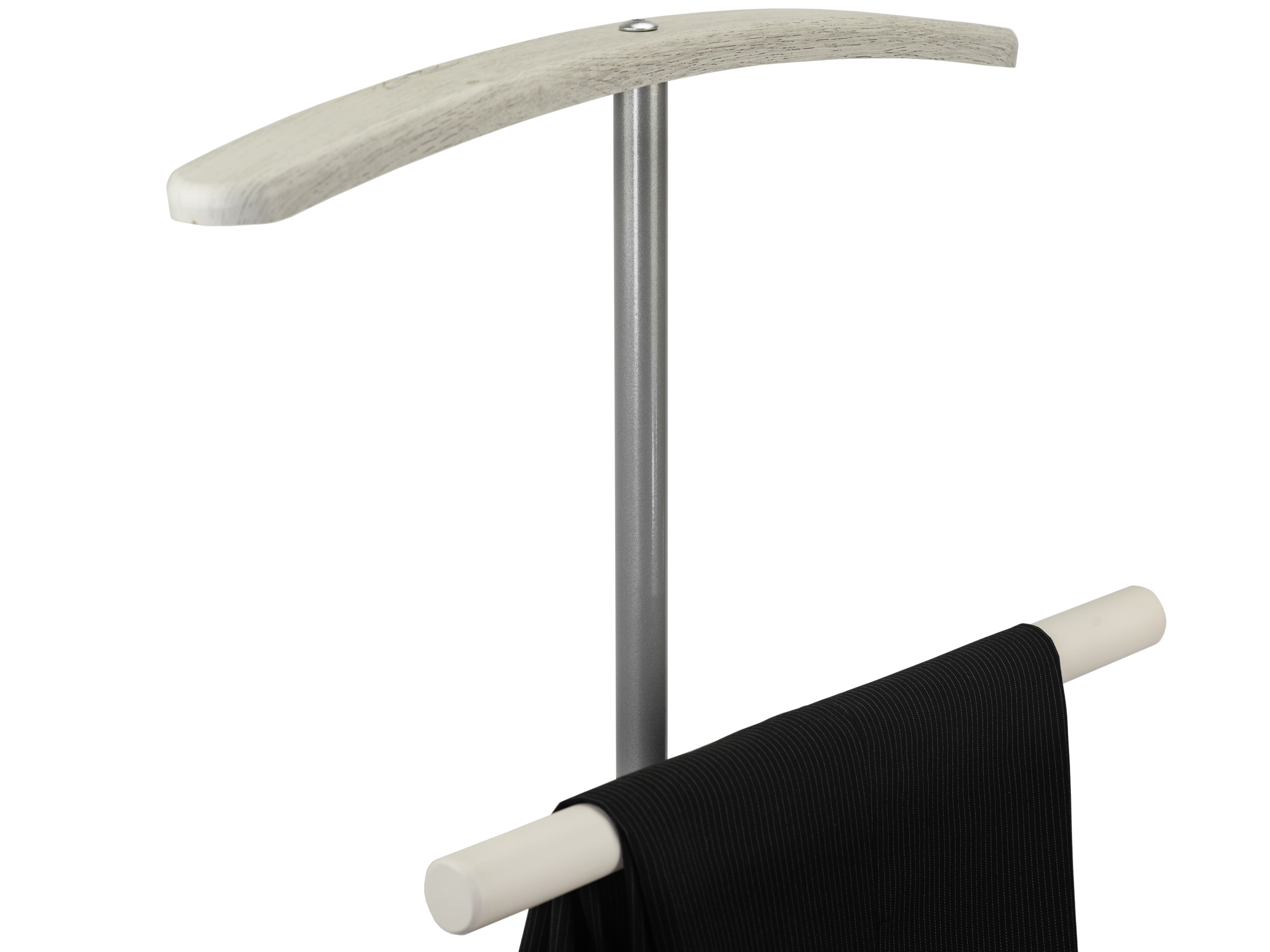 Вешалка костюмная Дэви 2 металлик/дуб дымчатый