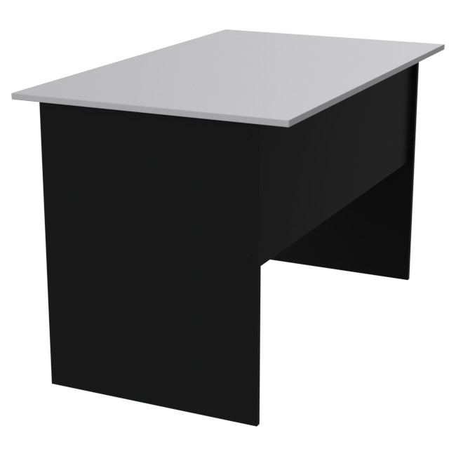 Стол для офиса СТ-4 Черный + Серый 120/73/75,6