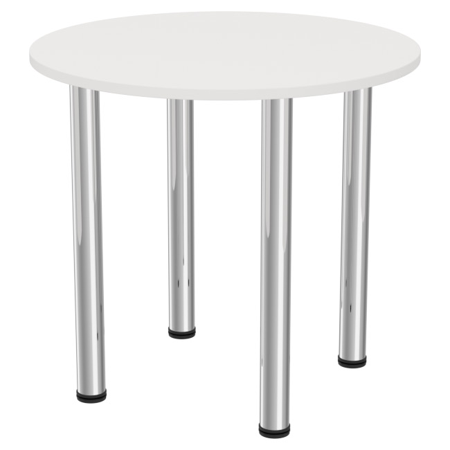 Круглый стол для переговоров СХК-14 Белого цвета 80/80/74 см