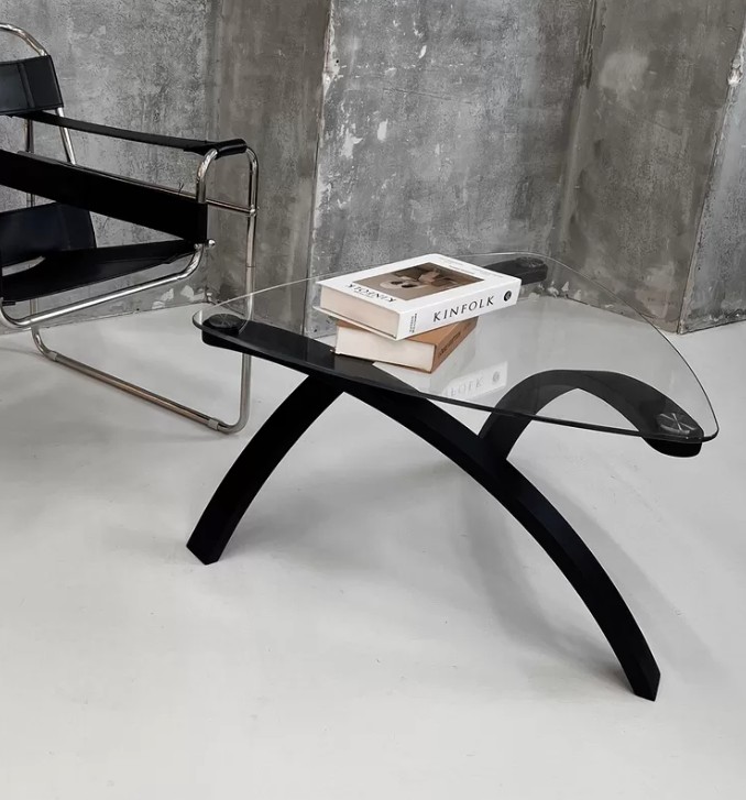 Стол журнальный Гурон 3 чёрный матовый