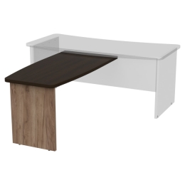 Брифинг-приставка Б-14 цвет Дуб Крафт/Венге 140/70 см Венге