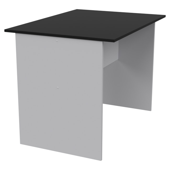 Cтол переговорный СТС-2 цвет Серый+Черный 100/73/75,4 см