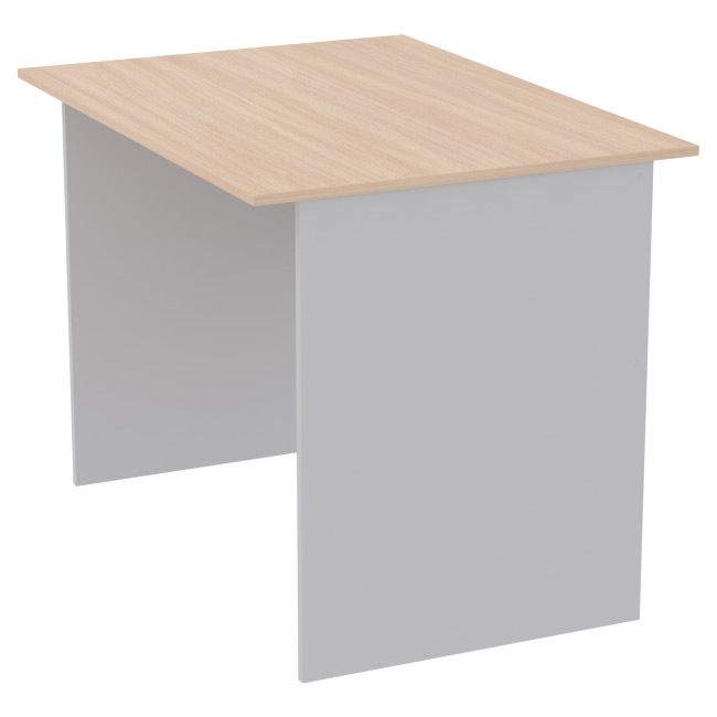 Офисный стол СТ-2 цвет серый + дуб 100/73/75,4 см