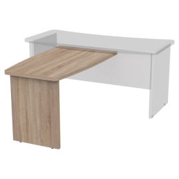 Брифинг-приставка Б-12 цвет Дуб Сонома 120/70 см