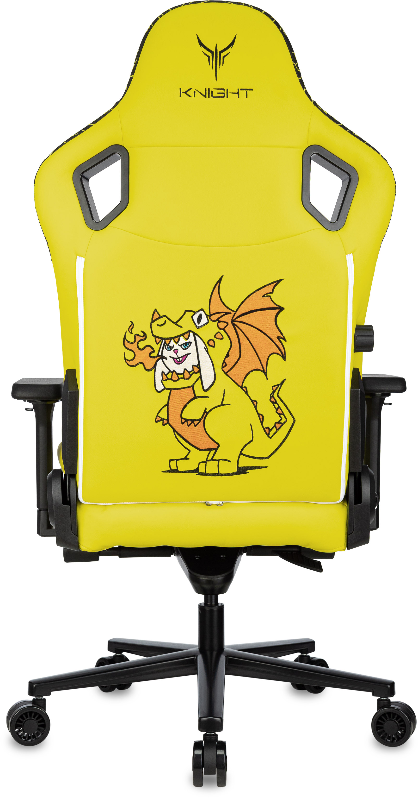 Кресло игровое Knight Craft Dragon желтый