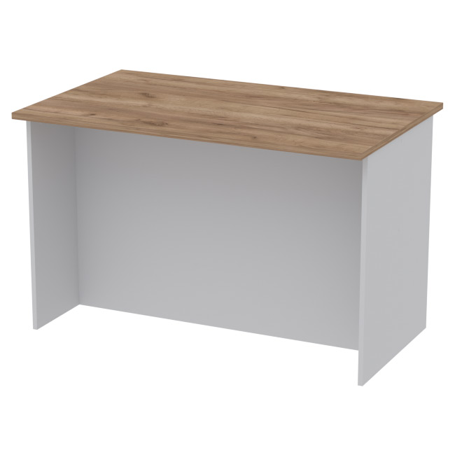 Офисный стол СТСЦ-9 цвет серый + крафт 120/73/76 см
