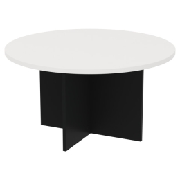Журнальный стол СТК-14 цвет Черный + Белый 80/80/43 см