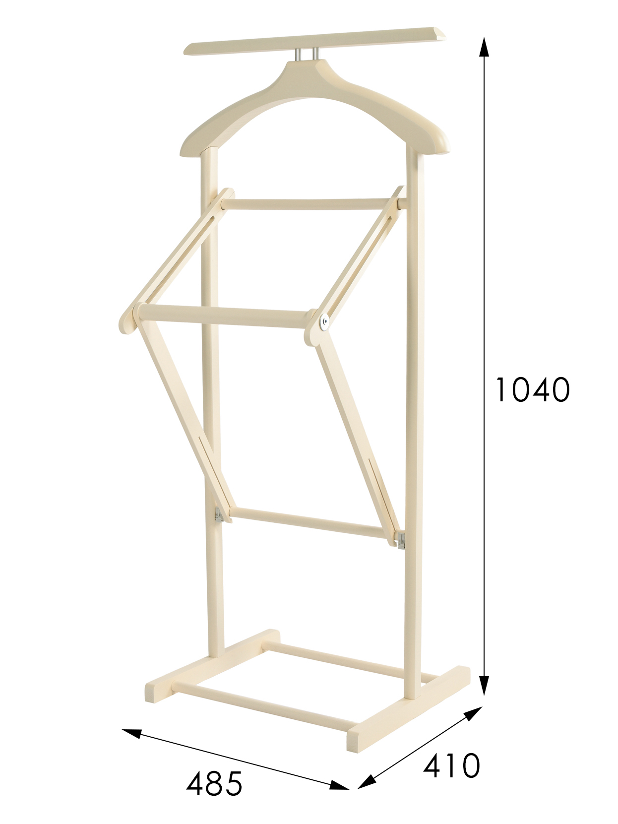 Вешалка костюмная складная В 21Н слоновая кость