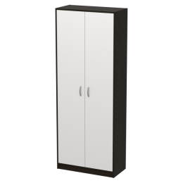 Офисный шкаф для одежды ШО-52 цвет Венге+Белый 77/37/200 см