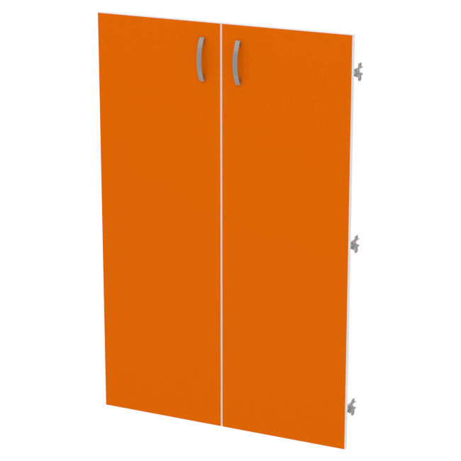Двери средние ДВ-60 Оранж+Белый