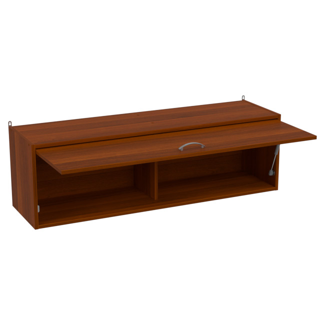 Навесная полка ПП-56+ДВ-56 цвет Орех Итальянский 120/33/37 см