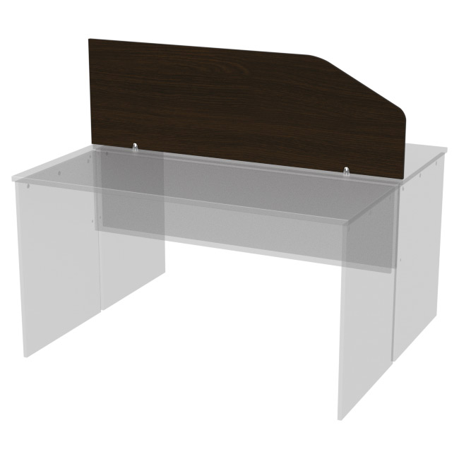 Перегородка для столов Э-30 цвет Венге 140/25-45 см