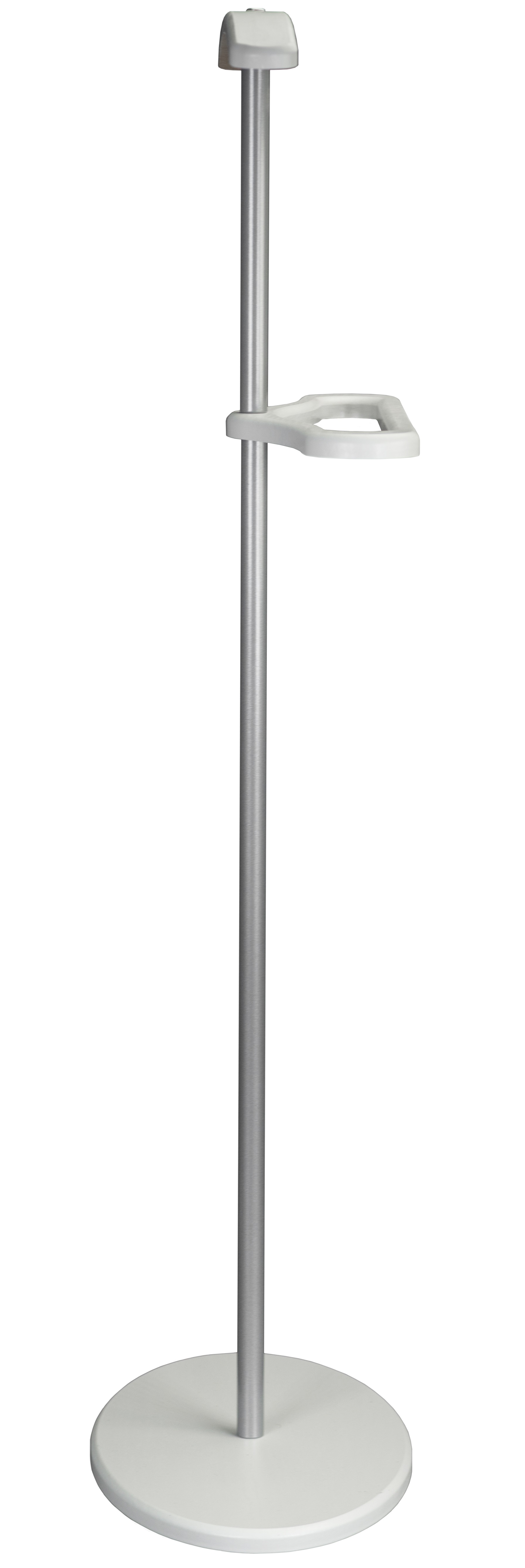 Вешалка костюмная Дэви 3 металлик/белый