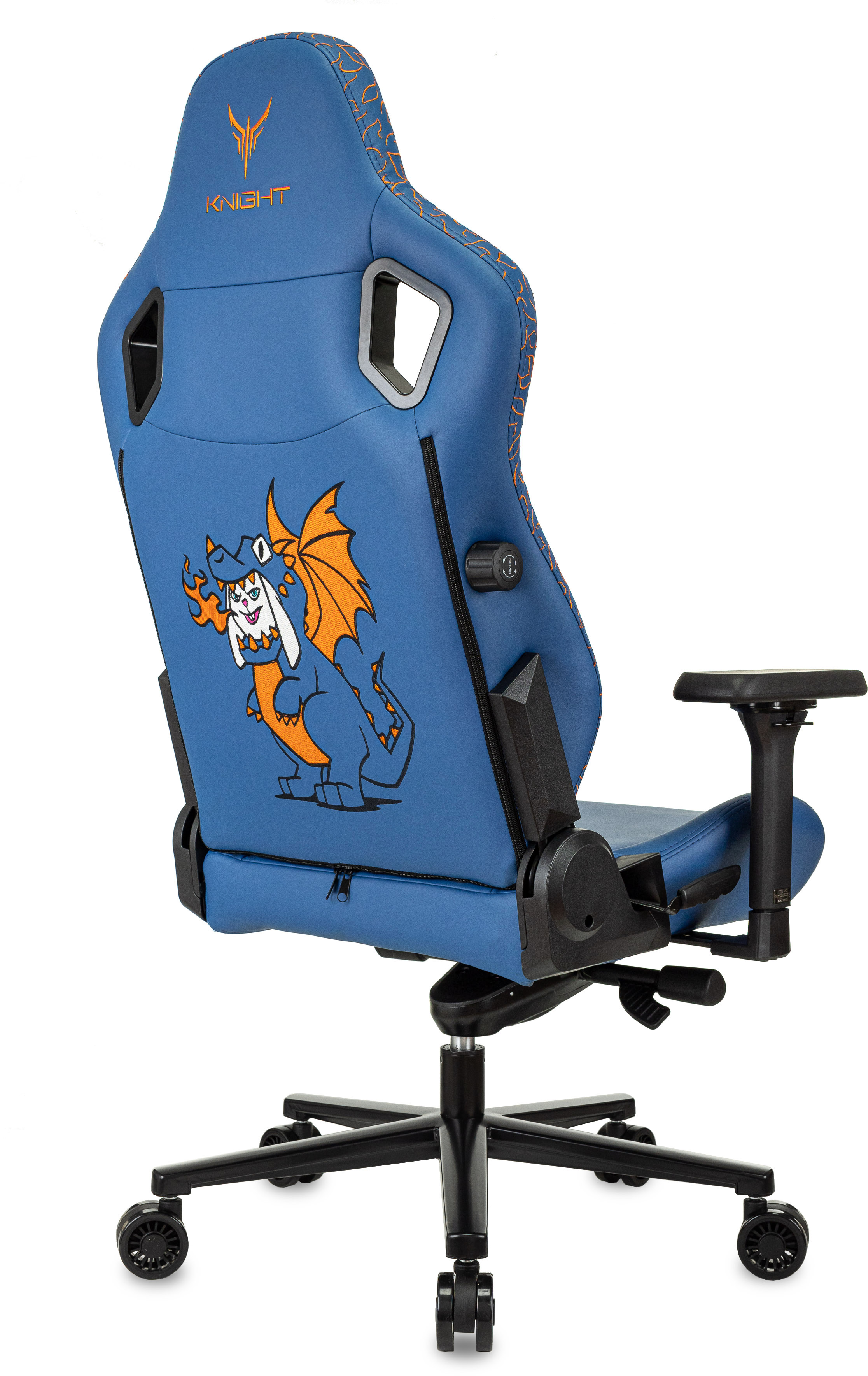 Кресло игровое Knight Craft Dragon синий