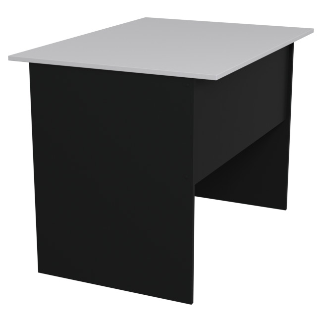 Стол для офиса СТ-2 цвет Черный + Серый 100/73/75,4 см