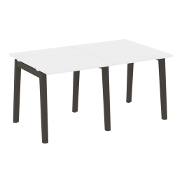 Стол переговорный (2 столешницы) OW.PRG-2.0 Белый бриллиант/Дуб темный 156/98/75