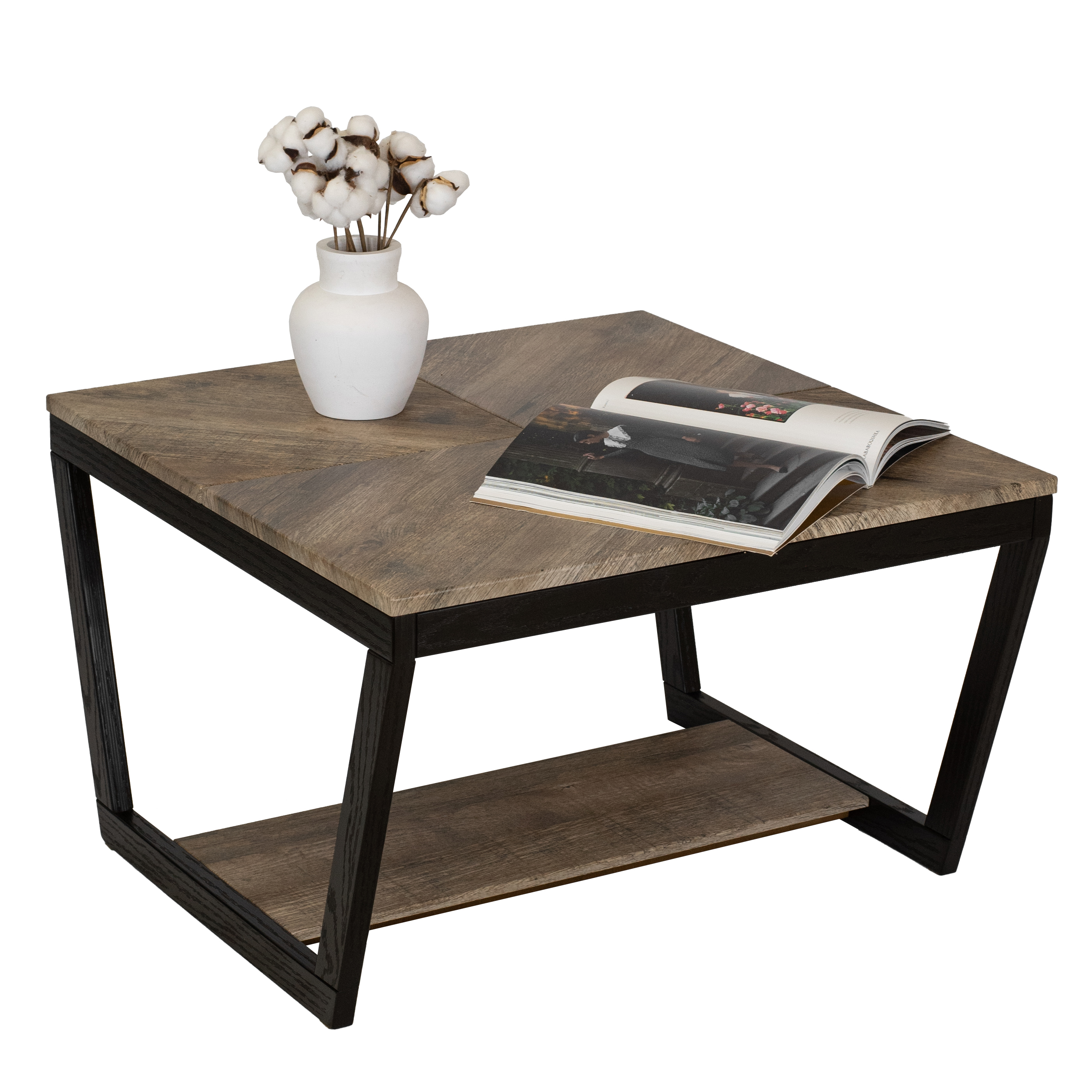 Стол журнальный BeautyStyle 32 дуб крымский состаренный/венге