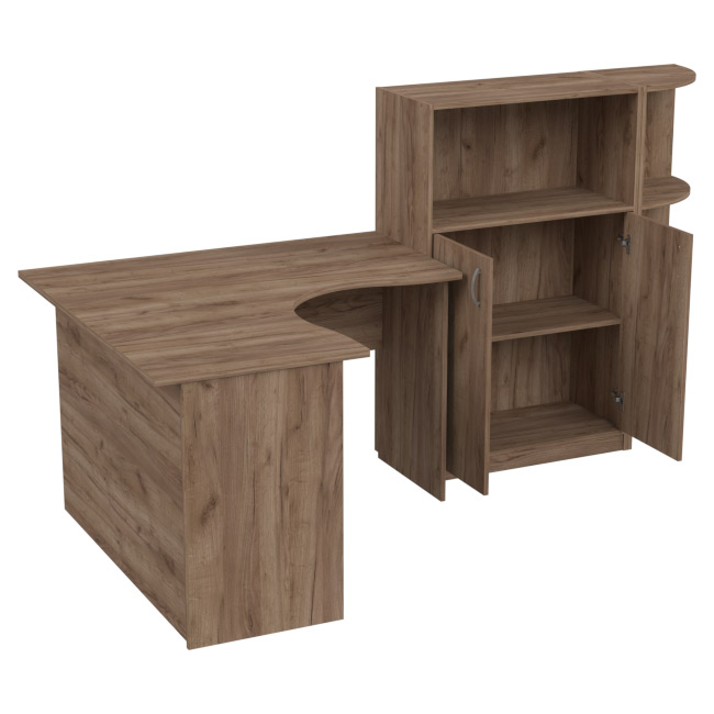 Комплект офисной мебели КП-10 цвет Дуб Крафт