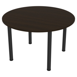 Круглый стол для переговоров СХК-13 цвет Венге опора черная 120/120/74 см