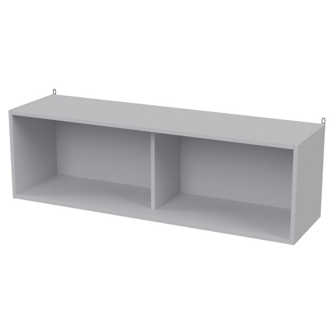 Навесная полка ПП-56 цвет Серый 120/33/37 см