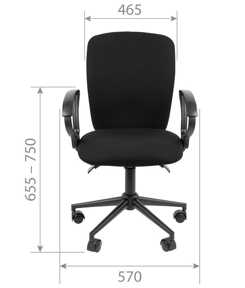 Кресло CHAIRMAN 9801 BLACK голубой