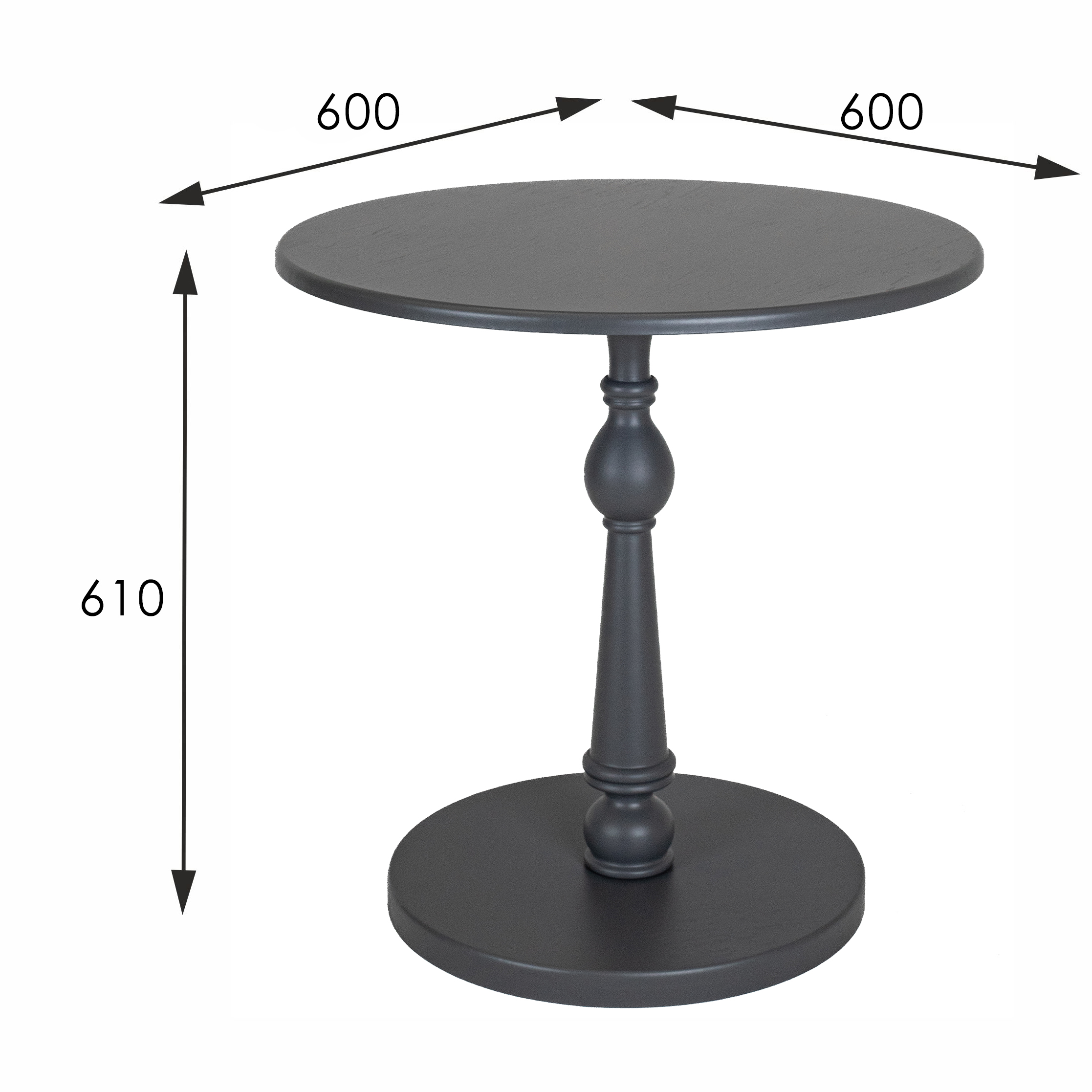 Стол журнальный Рио 5 серый графит