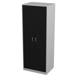 Шкаф для одежды ШО-6 цвет Серый + Черный 77/58/200