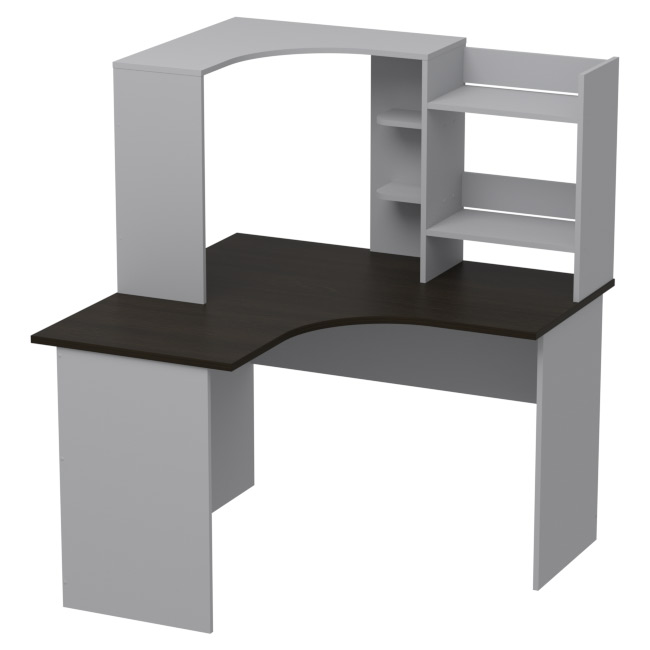 Компьютерный стол СКЭ-4 цвет Серый+Венге