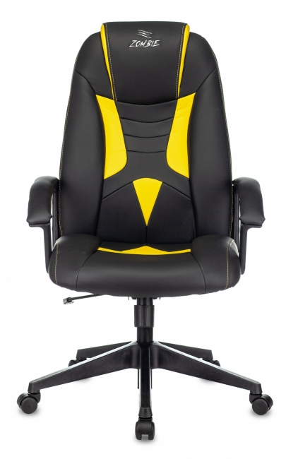 Кресло игровое Zombie 8 черный/желтый