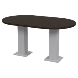 Стол обеденный СТО-150 цвет Серый + Венге 150/90/75 см