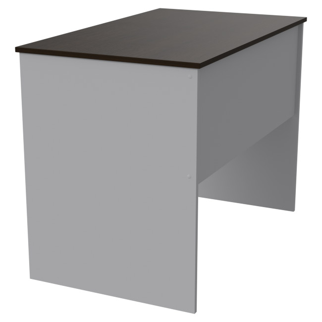 Офисный стол СТ-1 цвет Серый+Венге 100/60/75,4 см