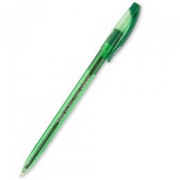 Ручка шариковая Cello SLIMO 1мм зеленые чернила